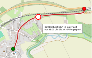 Straßensperrung